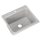 Kensington Drop-In Acrylic 25 in. 1-Hole Single Bowl Utility Sink in White - Super Arbor