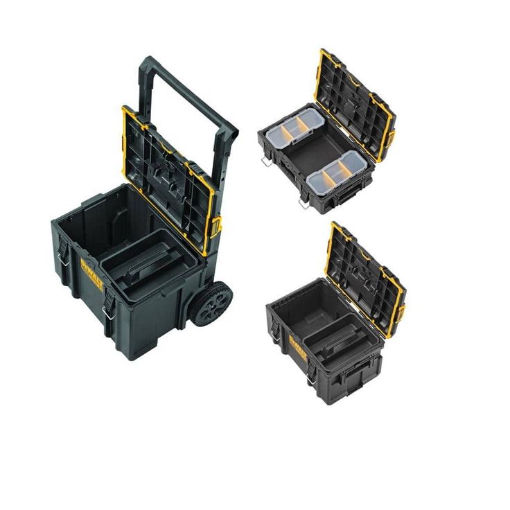 TOUGHSYSTEM 2.0 Small Tool Box with Bonus 22 in. Medium Tool Box and 24 in. Mobile Tool Box (3-Piece Set)