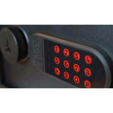 Front Open Personal Vault with 1-Drawer Electronic Lock, Matte Black - Super Arbor