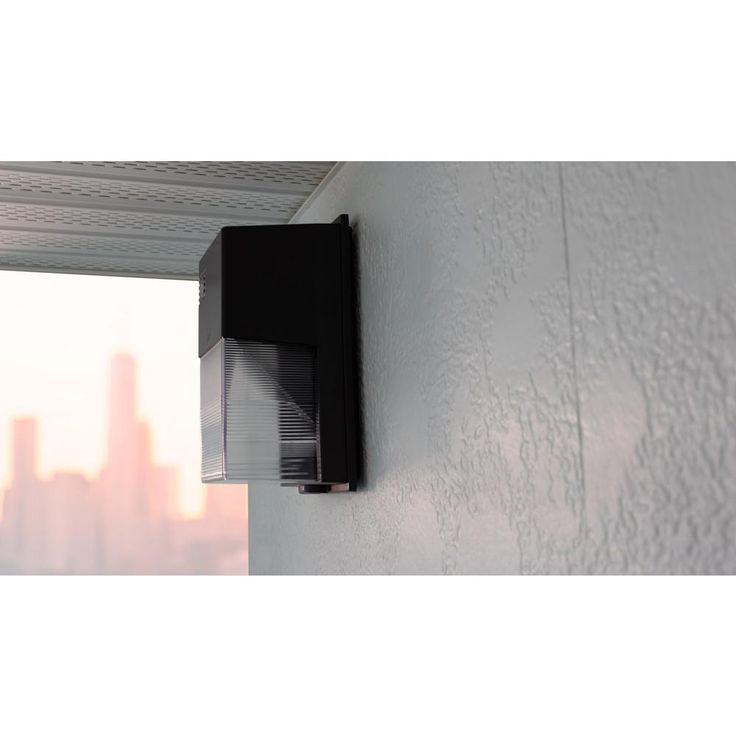 150-Watt Equivalent Integrated Outdoor LED Wall Pack, 2500 Lumens, Dusk to Dawn Outdoor Security Light (2-Pack)