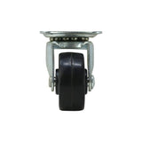 1-1/2 in. Soft Rubber Swivel Plate Caster with 40 lb. Load Rating