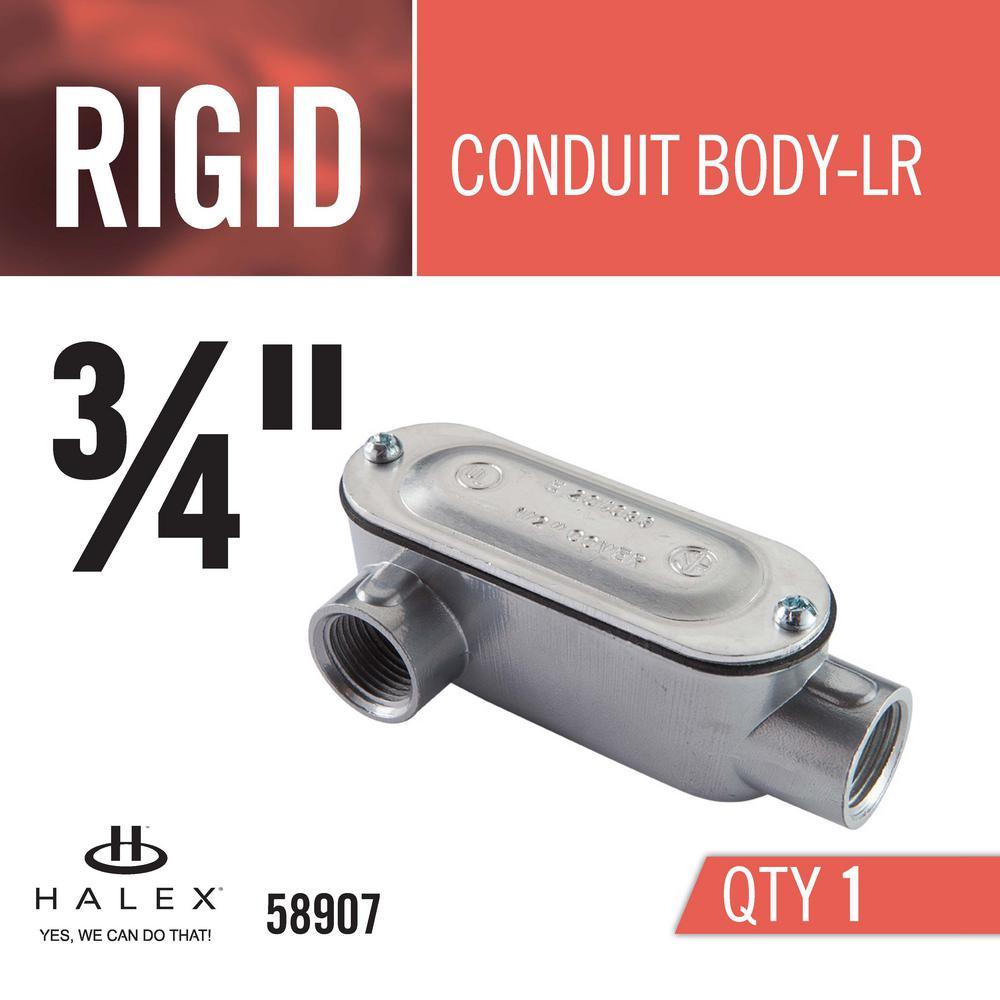 3/4 in. Rigid Type-LR Threaded Conduit Body - Super Arbor