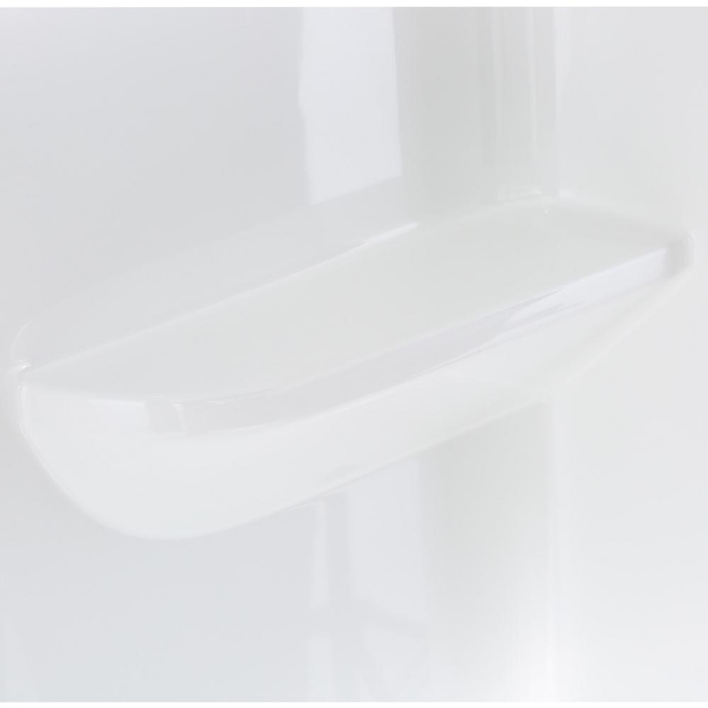 A2 8 in. x 60 in. x 62 in. 1-piece Direct-to-Stud Shower Wall Panel in White - Super Arbor