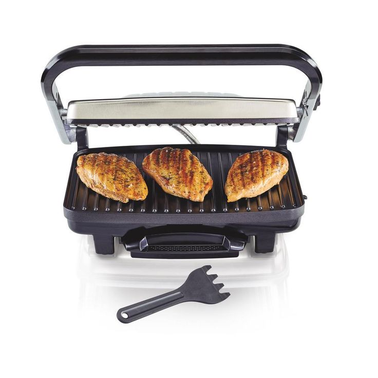 Stainless Steel Panini Press and Indoor Grill