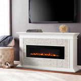 60 in. Wall-Mount Electric Fireplace in Black - Super Arbor