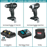 18-Volt LXT Lithium-Ion Sub-Compact Brushless Cordless 2-piece Combo Kit (Driver-Drill/ Impact Driver) 2.0Ah