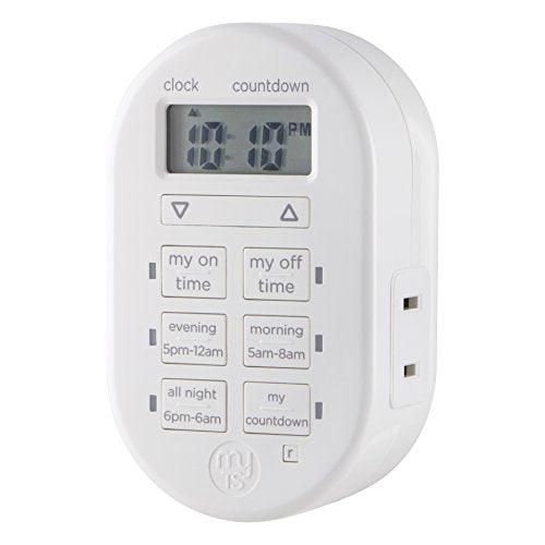 myTouchSmart Programmable Indoor Plug-In Digital Timer, 1-Outlet, 26892