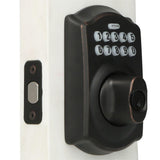 Camelot Satin Nickel Keypad Electronic Door Lock Deadbolt - Super Arbor