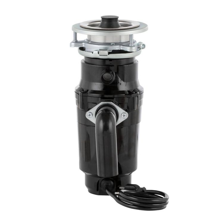 Everbilt 1/3 HP Continuous Feed Garbage Disposal with Stainless Steel Sink Flange and Attached Power Cord