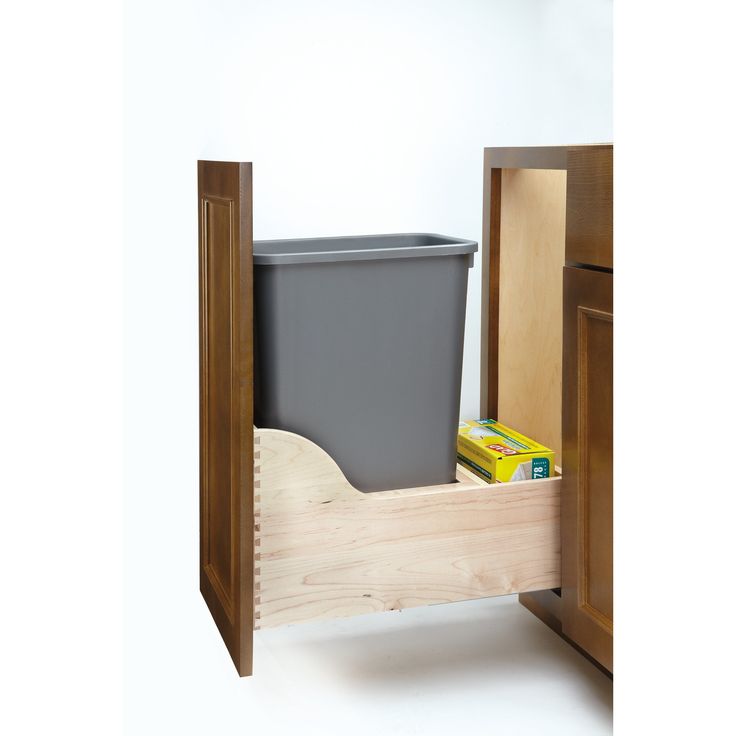 Rev-A-Shelf 50-Quart Plastic Soft Close Pull Out Trash Can