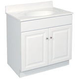 Wyndham 30 in. W x 18 in. D Unassembled Bath Vanity Cabinet Only in White Semi-Gloss