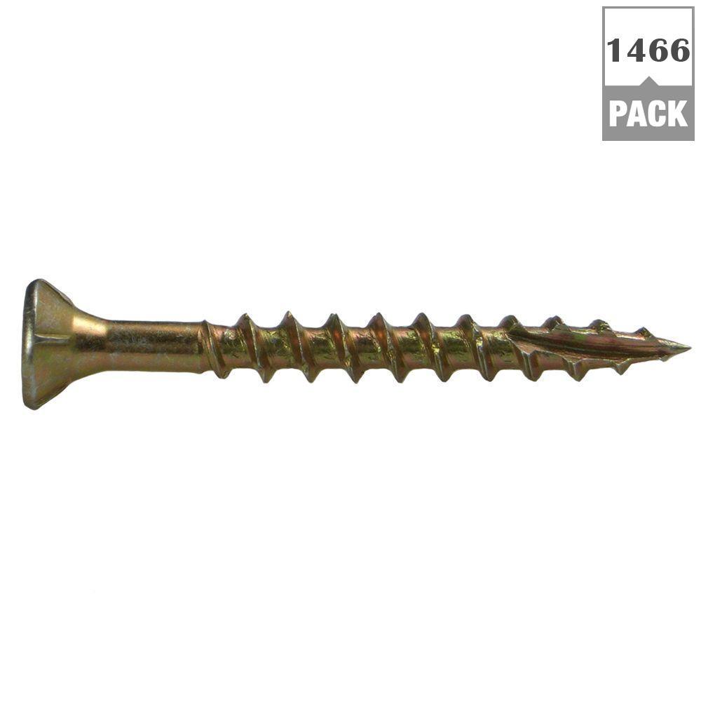 #8 x 1-5/8 in. Phillips Bugle-Head Construction Screw (10 lbs./Box)