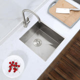 Handmade Undermount Stainless Steel 16 in. Single Bowl Bar Sink 18-Gauge