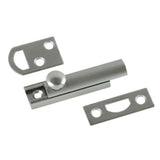 2 in. Satin Nickel Solid Brass Slide Door Bolt - Super Arbor