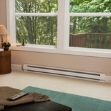 72 in. 1,500-Watt 240-Volt Electric Baseboard Heater in White - Super Arbor
