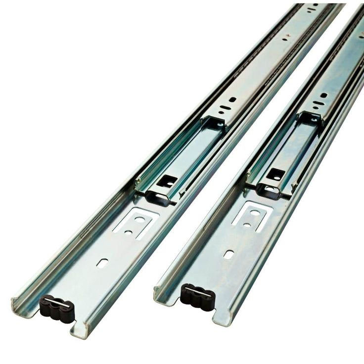 22 in. Full Extension Side Mount Ball Bearing Drawer Slide Set
