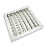 12 in. x 12 in. Aluminum Wall Louver Static Vent in White - Super Arbor