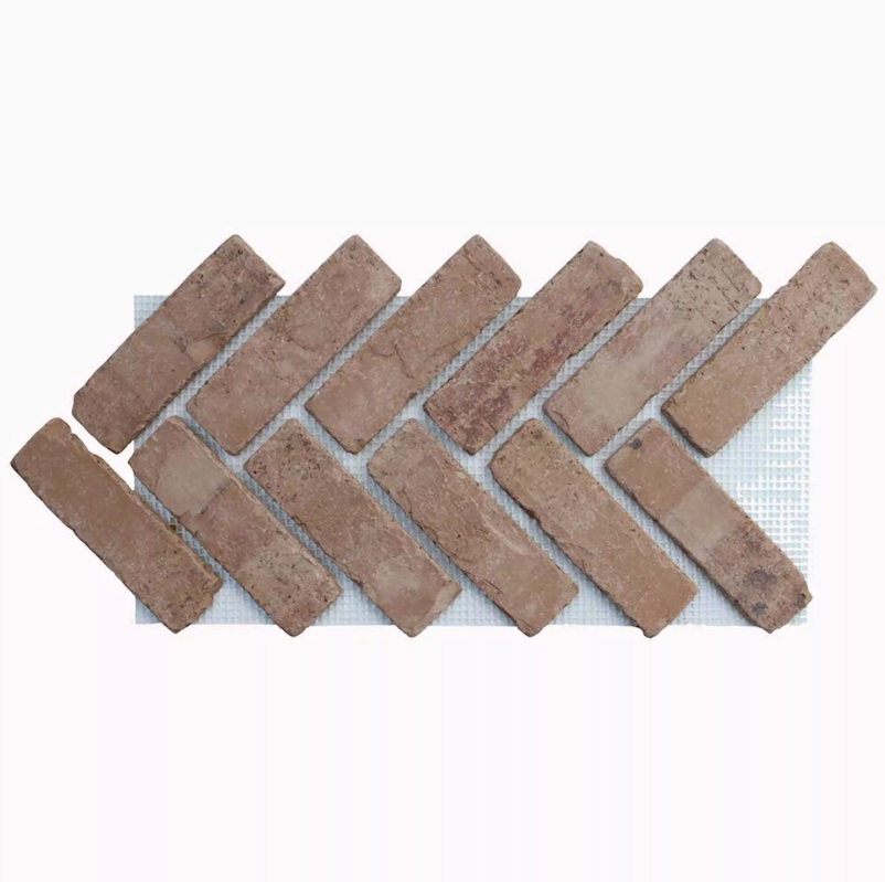 Artisan Paintable Thin Brick Herringbone Panel