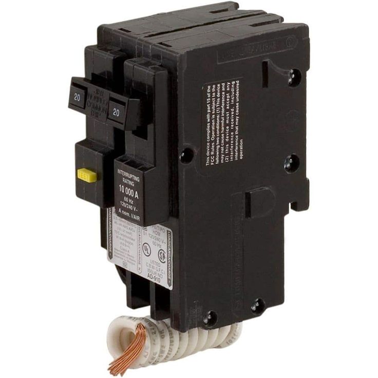 Square D Homeline 20 Amp 2-Pole GFCI Circuit Breaker