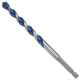 1/4 in. x 4 in. x 6 in. Blue Granite Turbo Carbide Hammer Drill Bit  for Concrete, Stone and Masonry Drilling - Super Arbor