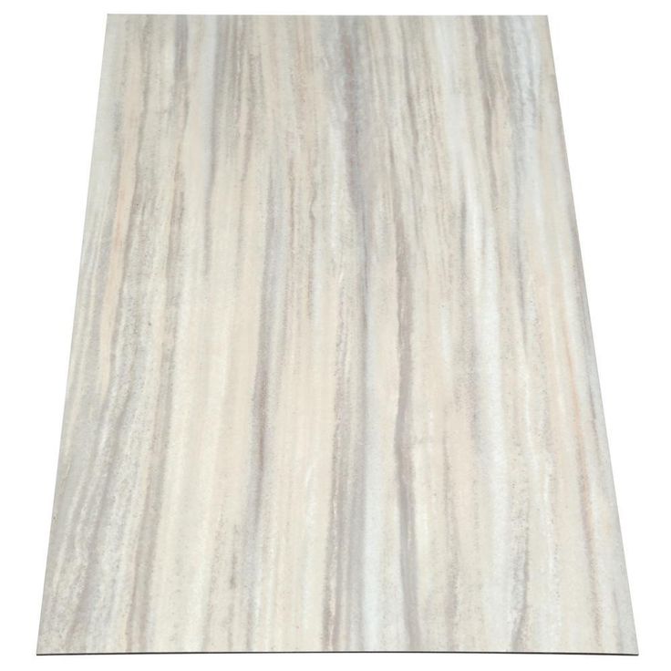 TrafficMASTER Gray Linear Travertine 12 in. x 24 in. Peel and Stick Vinyl Tile (20 sq. ft. / case)