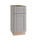 Home Decorators Collection Washington Veiled Gray Plywood Shaker Assembled Base 1 Drawer Kitchen Cabinet Soft Close 21 in W x 24 in D x 34.5 in H