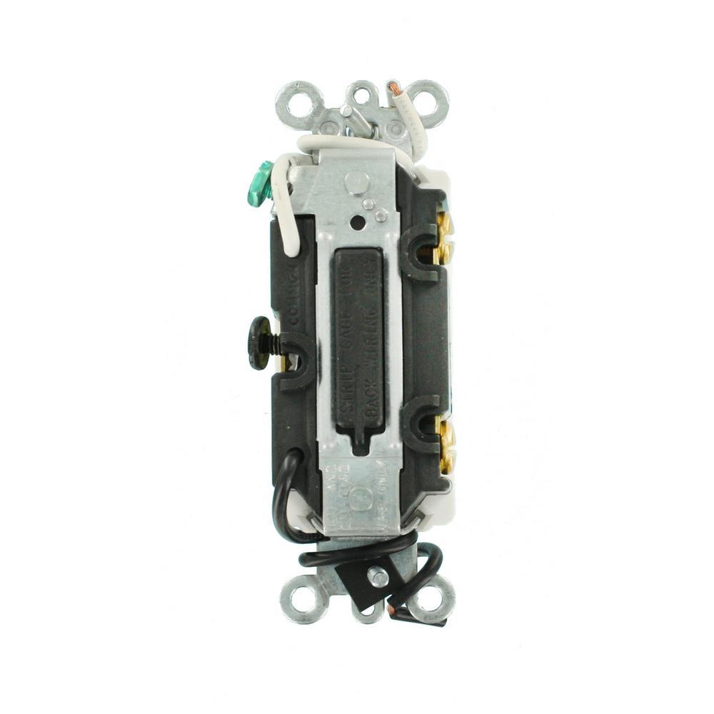 20 Amp Decora Plus Commercial Grade Single Pole Lighted Rocker Switch, White - Super Arbor