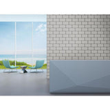 Emser Ombre 16-Pack White 6-in x 12-in Glazed Ceramic Subway Wall Tile