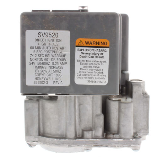 Lennox 28M95 gas valve - side view (Product Type: Gas Valve)