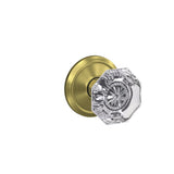 Custom Alexandria Satin Nickel Alden Trim Combined Interior Glass Door Knob - Super Arbor