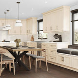 Newport 21 in. W x 24 in. D x 34.5 in. H Assembled Plywood Base Kitchen Cabinet in Blended Cream with Spice Soft Cls RH
