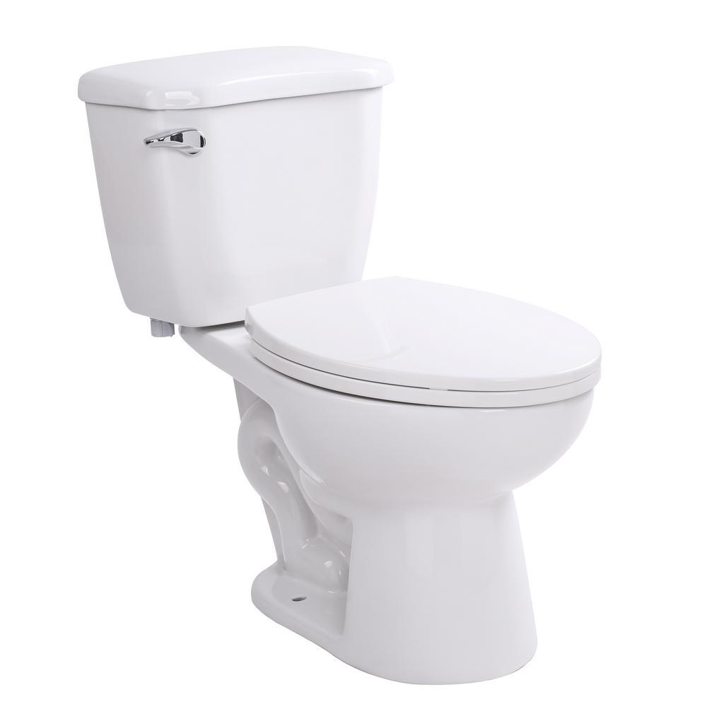 Step-In 59.6 in. Walk-In Non-Whirlpool Bathtub in White with 1.28 GPF Single Flush Toilet - Super Arbor