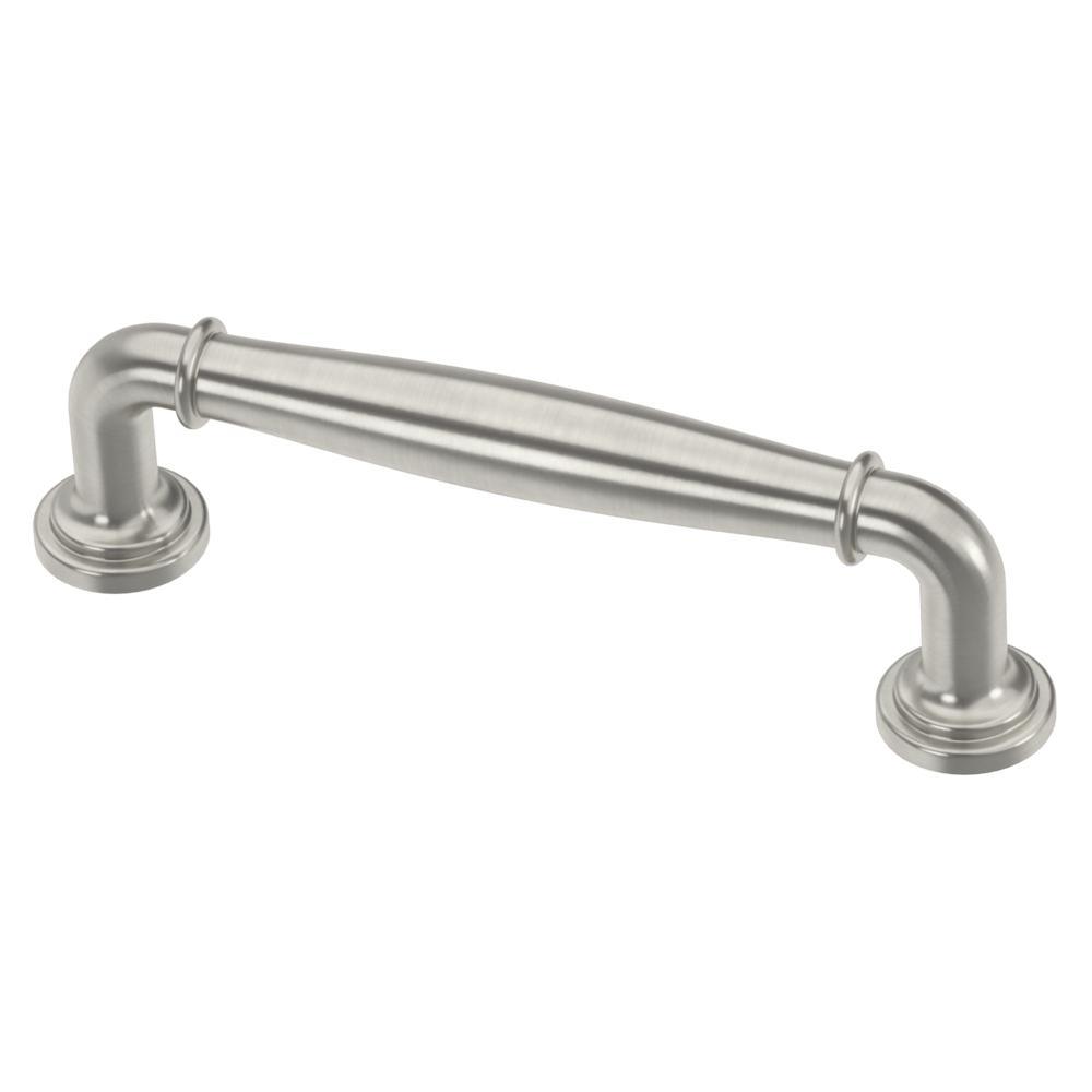 Classic Elegance 3 in. (76mm) Center-to-Center Brushed Brass Drawer Pull - Super Arbor