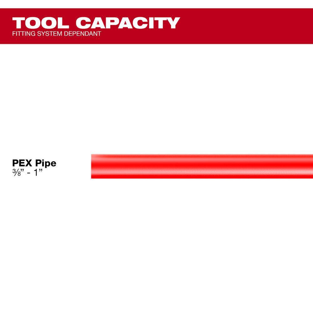 M18 18-Volt Lithium-Ion Cordless Short Throw Press Tool with (3) PEX Crimp Jaws and 2.0 AH Battery - Super Arbor