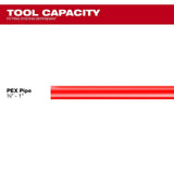 M18 18-Volt Lithium-Ion Cordless Short Throw Press Tool with (3) PEX Crimp Jaws and 2.0 AH Battery - Super Arbor