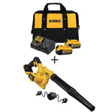 20-Volt MAX Lithium-Ion Cordless Blower with Premium Battery Pack 5.0 Ah (2-Pack), Charger and Kit Bag