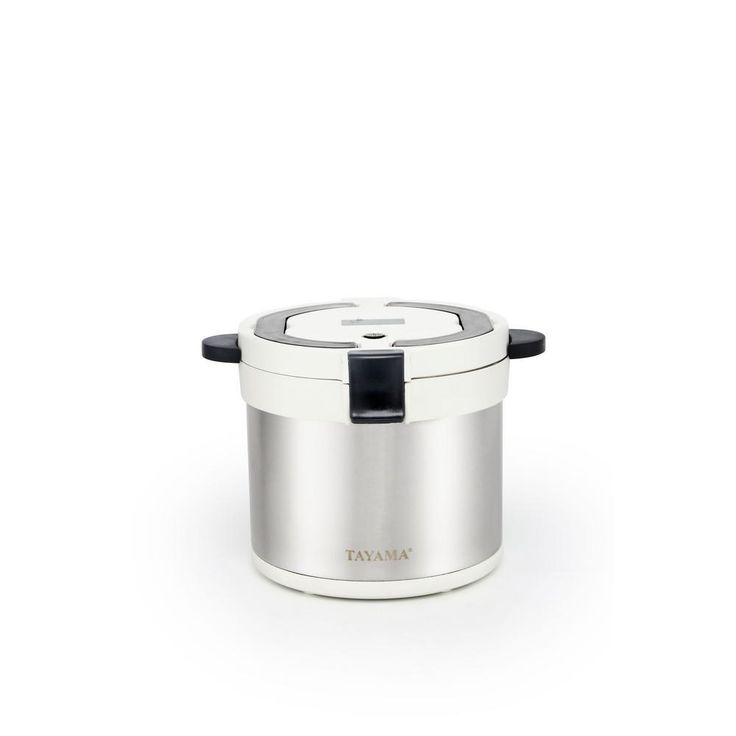 7 Qt. Stainless Steel White Thermal Cooker/Slow cooker
