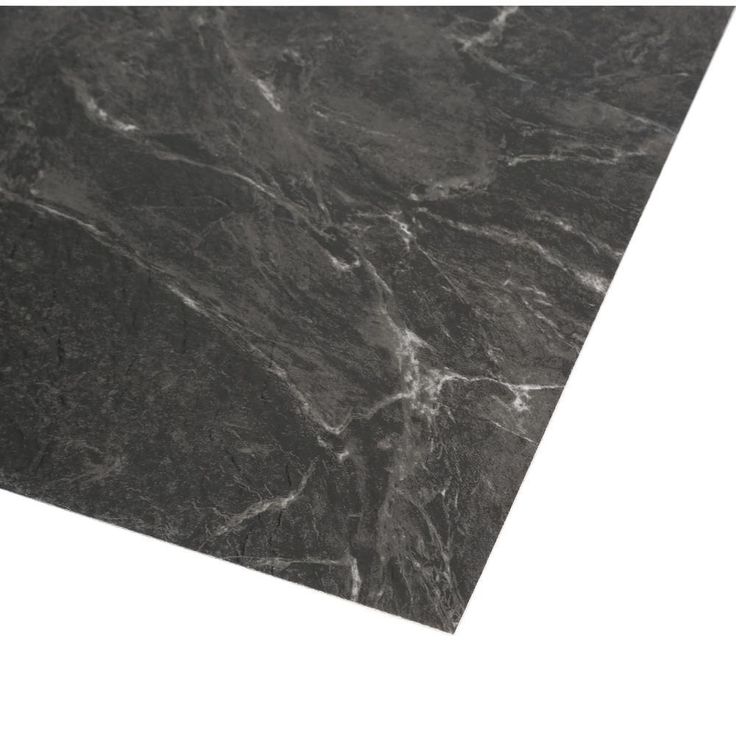 TrafficMASTER Black Marble 12 in. x 12 in. Peel and Stick Vinyl Tile (30 sq. ft. / case)