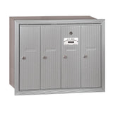3500 Series Sandstone Recessed-Mounted Private Vertical Mailbox with 4 Doors - Super Arbor