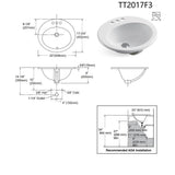 20 in. x 18 in. Top Above Sink White Ceramic Bathroom Counter - Super Arbor