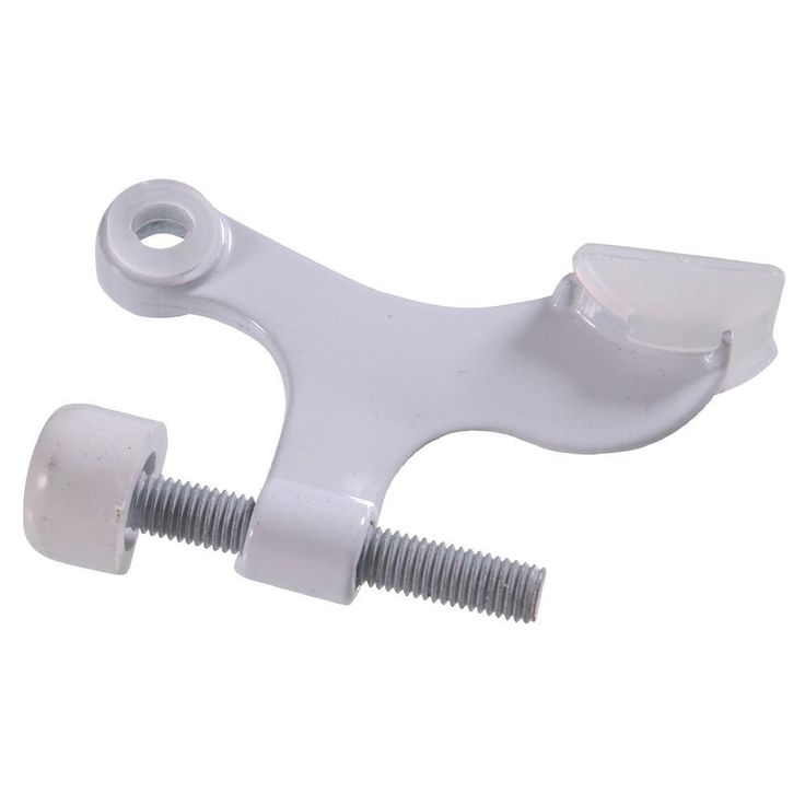 White Hinge Pin Door Stop for Hollow Core Doors (5-Pack)
