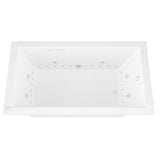 Sapphire 5.5 ft. Rectangular Drop-in Whirlpool and Air Bath Tub in White - Super Arbor