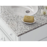 Fremont 72 in. W x 22 in. D Double Vanity in White with Granite Vanity Top in Grey with White Sink - Super Arbor