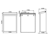 Designer Medium, Vertical, Wall Mount, Locking Mailbox, Venetian Bronze - Super Arbor