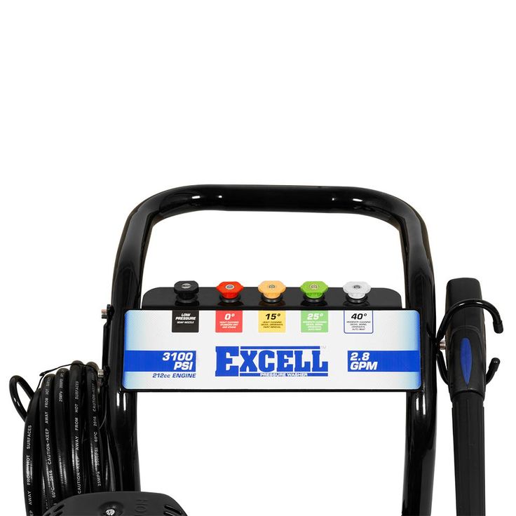 Excell 3100 PSI 2.8 GPM 212cc OHV Gas Pressure Washer