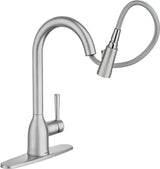 Adler Single-Handle Pull-Down Sprayer Kitchen Faucet with Power Clean and Reflex in Mediterranean Bronze