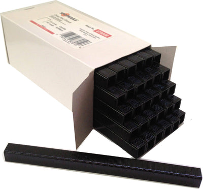 **BLACK ** C06 Upholstery Fine Wire Staple 22 Gauge 3/8" crown, 3/8" length 87006B