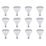 Feit Electric 65-Watt Equivalent BR40 Dimmable CEC Title 24 Compliant LED Light Bulb Soft White (12-Pack)