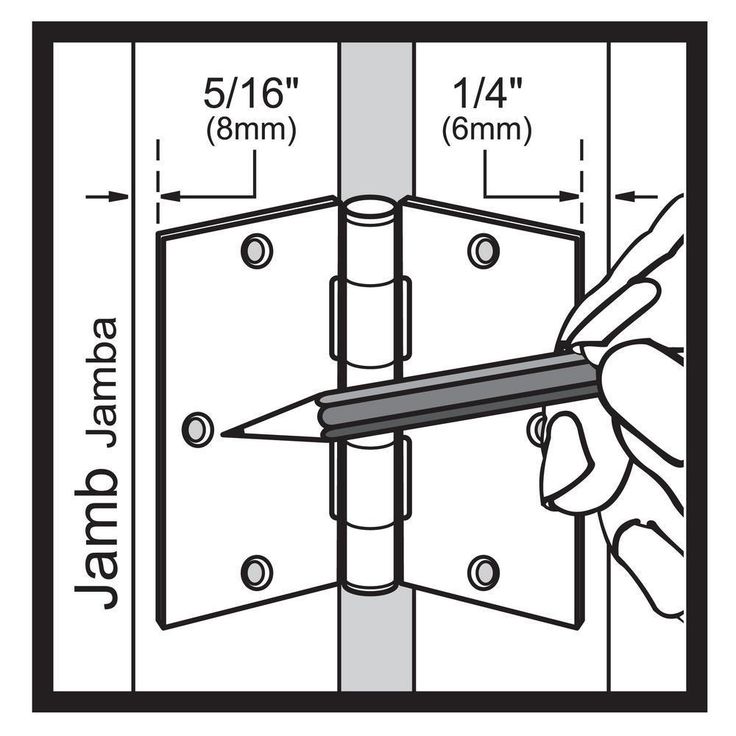 3 in. Oil-Rubbed Bronze Square Corner Door Hinge
