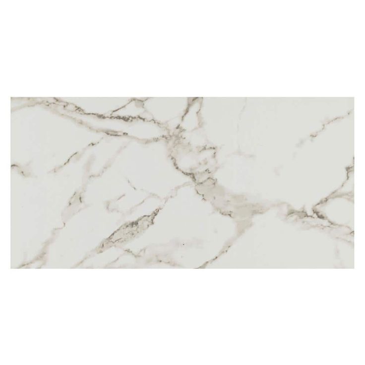 Crystal Bianco 12 in. x 24 in. Polished Porcelain Floor and Wall Tile (16 sq. ft./Case)